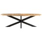 Tavolo da Pranzo 240x100x75cm in Legno Massello di Mango Grezzo Tavolo da Pranzo 240x100x75cm in Legno Massello di Mango Grezzo