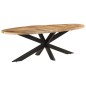 Tavolo da Pranzo 240x100x75cm in Legno Massello di Mango Grezzo Tavolo da Pranzo 240x100x75cm in Legno Massello di Mango Grezzo