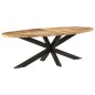 Tavolo da Pranzo 240x100x75cm in Legno Massello di Mango Grezzo Tavolo da Pranzo 240x100x75cm in Legno Massello di Mango Grezzo