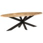 Tavolo da Pranzo 240x100x75cm in Legno Massello di Mango Grezzo Tavolo da Pranzo 240x100x75cm in Legno Massello di Mango Grezzo