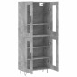 Credenza Grigio Cemento 69,5x34x180 cm in Legno Multistrato Credenza Grigio Cemento 69,5x34x180 cm in Legno Multistrato