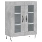 Credenza Grigio Cemento 69,5x34x180 cm in Legno Multistrato Credenza Grigio Cemento 69,5x34x180 cm in Legno Multistrato