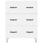 Credenza Bianca 69,5x34x180 cm in Legno Multistrato Credenza Bianca 69,5x34x180 cm in Legno Multistrato