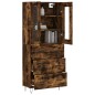 Credenza Rovere Fumo 69,5x34x180 cm in Legno Multistrato Credenza Rovere Fumo 69,5x34x180 cm in Legno Multistrato