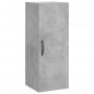 Credenza Grigio Cemento 34,5x34x180 cm in Legno Multistrato Credenza Grigio Cemento 34,5x34x180 cm in Legno Multistrato