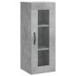 Credenza Grigio Cemento 34,5x34x180 cm in Legno Multistrato Credenza Grigio Cemento 34,5x34x180 cm in Legno Multistrato