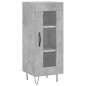 Credenza Grigio Cemento 34,5x34x180 cm in Legno Multistrato Credenza Grigio Cemento 34,5x34x180 cm in Legno Multistrato