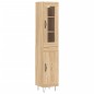 Credenza Rovere Sonoma 34,5x34x180 cm in Legno Multistrato Credenza Rovere Sonoma 34,5x34x180 cm in Legno Multistrato