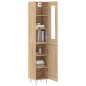 Credenza Rovere Sonoma 34,5x34x180 cm in Legno Multistrato Credenza Rovere Sonoma 34,5x34x180 cm in Legno Multistrato