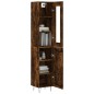 Credenza Rovere Fumo 34,5x34x180 cm in Legno Multistrato Credenza Rovere Fumo 34,5x34x180 cm in Legno Multistrato