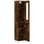 Credenza Rovere Fumo 34,5x34x180 cm in Legno Multistrato Credenza Rovere Fumo 34,5x34x180 cm in Legno Multistrato