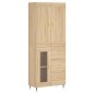 Credenza Rovere Sonoma 69,5x34x180 cm in Legno Multistrato Credenza Rovere Sonoma 69,5x34x180 cm in Legno Multistrato