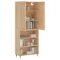 Credenza Rovere Sonoma 69,5x34x180 cm in Legno Multistrato Credenza Rovere Sonoma 69,5x34x180 cm in Legno Multistrato
