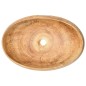 Lavabo da Appoggio Marrone Ovale 59x40x15 cm Ceramica Lavabo da Appoggio Marrone Ovale 59x40x15 cm Ceramica