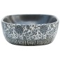 Lavabo da Appoggio Nero e Blu Ovale 47x33x13 cm Ceramica Lavabo da Appoggio Nero e Blu Ovale 47x33x13 cm Ceramica
