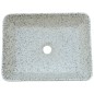 Lavabo Appoggio Grigio e Blu Rettangolare 46x35,5x13cm Ceramica Lavabo Appoggio Grigio e Blu Rettangolare 46x35,5x13cm Ceramica
