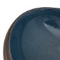 Lavabo da Appoggio Marrone e Blu Ovale 59x40x15 cm Ceramica Lavabo da Appoggio Marrone e Blu Ovale 59x40x15 cm Ceramica