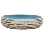 Lavabo da Appoggio Multicolore Ovale 59x40x15 cm Ceramica Lavabo da Appoggio Multicolore Ovale 59x40x15 cm Ceramica