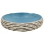 Lavabo da Appoggio Multicolore Ovale 59x40x15 cm Ceramica Lavabo da Appoggio Multicolore Ovale 59x40x15 cm Ceramica