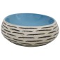Lavabo da Appoggio Multicolore Ovale 59x40x15 cm Ceramica Lavabo da Appoggio Multicolore Ovale 59x40x15 cm Ceramica