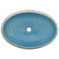 Lavabo da Appoggio Multicolore Ovale 59x40x15 cm Ceramica Lavabo da Appoggio Multicolore Ovale 59x40x15 cm Ceramica