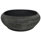 Lavabo da Appoggio Grigio e Nero Ovale 59x40x14 cm Ceramica Lavabo da Appoggio Grigio e Nero Ovale 59x40x14 cm Ceramica