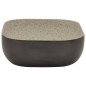 Lavabo Appoggio Grigio Nero Rettangolare 48x37,5x13,5 Ceramica