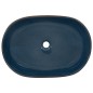 vidaXL Lavabo da Appoggio Marrone e Blu Ovale 59x40x14 cm Ceramica vidaXL Lavabo da Appoggio Marrone e Blu Ovale 59x40x14 cm Ceramica
