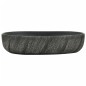 Lavabo da Appoggio Nero Ovale 59x40x14 cm Ceramica Lavabo da Appoggio Nero Ovale 59x40x14 cm Ceramica