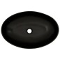 Lavabo da Appoggio Nero e Blu Ovale 56,5x36,5x13,5 cm Ceramica Lavabo da Appoggio Nero e Blu Ovale 56,5x36,5x13,5 cm Ceramica