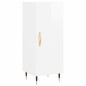 Credenza 34,5x34x180 cm in Legno Multistrato Bianco Lucido Credenza 34,5x34x180 cm in Legno Multistrato Bianco Lucido