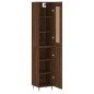 Credenza Rovere Marrone 34,5x34x180 cm in Legno Multistrato Credenza Rovere Marrone 34,5x34x180 cm in Legno Multistrato