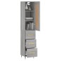 Credenza Grigio Sonoma 34,5x34x180 cm in Legno Multistrato Credenza Grigio Sonoma 34,5x34x180 cm in Legno Multistrato