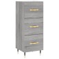 Credenza Grigio Sonoma 34,5x34x180 cm in Legno Multistrato Credenza Grigio Sonoma 34,5x34x180 cm in Legno Multistrato