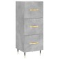 Credenza Grigio Cemento 34,5x34x180 cm in Legno Multistrato Credenza Grigio Cemento 34,5x34x180 cm in Legno Multistrato