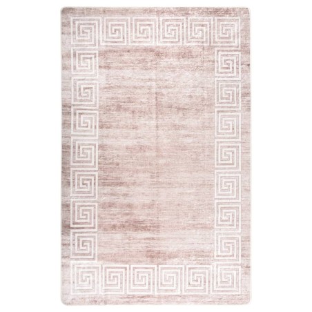 Tappeto Lavabile 160x230 cm Beige Antiscivolo