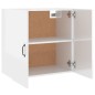 Armadietto a Muro Bianco Lucido 60x31x60 cm Legno Multistrato Armadietto a Muro Bianco Lucido 60x31x60 cm Legno Multistrato