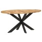 Tavolo da Pranzo 160x90x75cm in Legno Massello di Mango Grezzo Tavolo da Pranzo 160x90x75cm in Legno Massello di Mango Grezzo