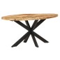 Tavolo da Pranzo 160x90x75cm in Legno Massello di Mango Grezzo Tavolo da Pranzo 160x90x75cm in Legno Massello di Mango Grezzo