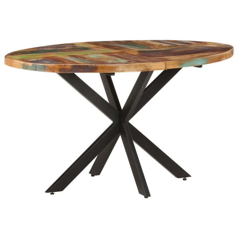 Tavolo da Pranzo 140x80x75 cm in Legno Massello di Recupero Tavolo da Pranzo 140x80x75 cm in Legno Massello di Recupero