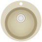 Lavello da Cucina in Granito Vasca Singola Tonda Beige