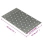 Piastre Forate 20 pz 2 mm 200x120 mm Acciaio Zincato Piastre Forate 20 pz 2 mm 200x120 mm Acciaio Zincato