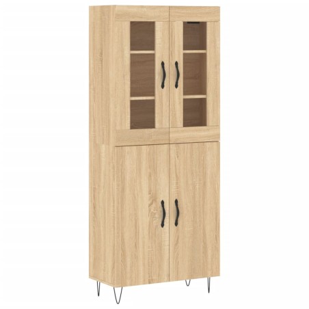 Credenza Rovere Sonoma 69,5x34x180 cm in Legno Multistrato