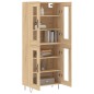 Credenza Rovere Sonoma 69,5x34x180 cm in Legno Multistrato Credenza Rovere Sonoma 69,5x34x180 cm in Legno Multistrato