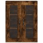 Credenza Rovere Fumo  69,5x34x180 cm in Legno Multistrato