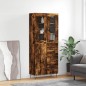 Credenza Rovere Fumo 69,5x34x180 cm in Legno Multistrato Credenza Rovere Fumo 69,5x34x180 cm in Legno Multistrato