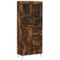Credenza Rovere Fumo 69,5x34x180 cm in Legno Multistrato Credenza Rovere Fumo 69,5x34x180 cm in Legno Multistrato
