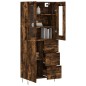 Credenza Rovere Fumo 69,5x34x180 cm in Legno Multistrato Credenza Rovere Fumo 69,5x34x180 cm in Legno Multistrato