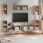 Set di Mobili Porta TV 7 pz Rovere Sonoma in Legno Multistrato Set di Mobili Porta TV 7 pz Rovere Sonoma in Legno Multistrato