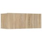 Set di Mobili Porta TV 7 pz Rovere Sonoma in Legno Multistrato Set di Mobili Porta TV 7 pz Rovere Sonoma in Legno Multistrato
